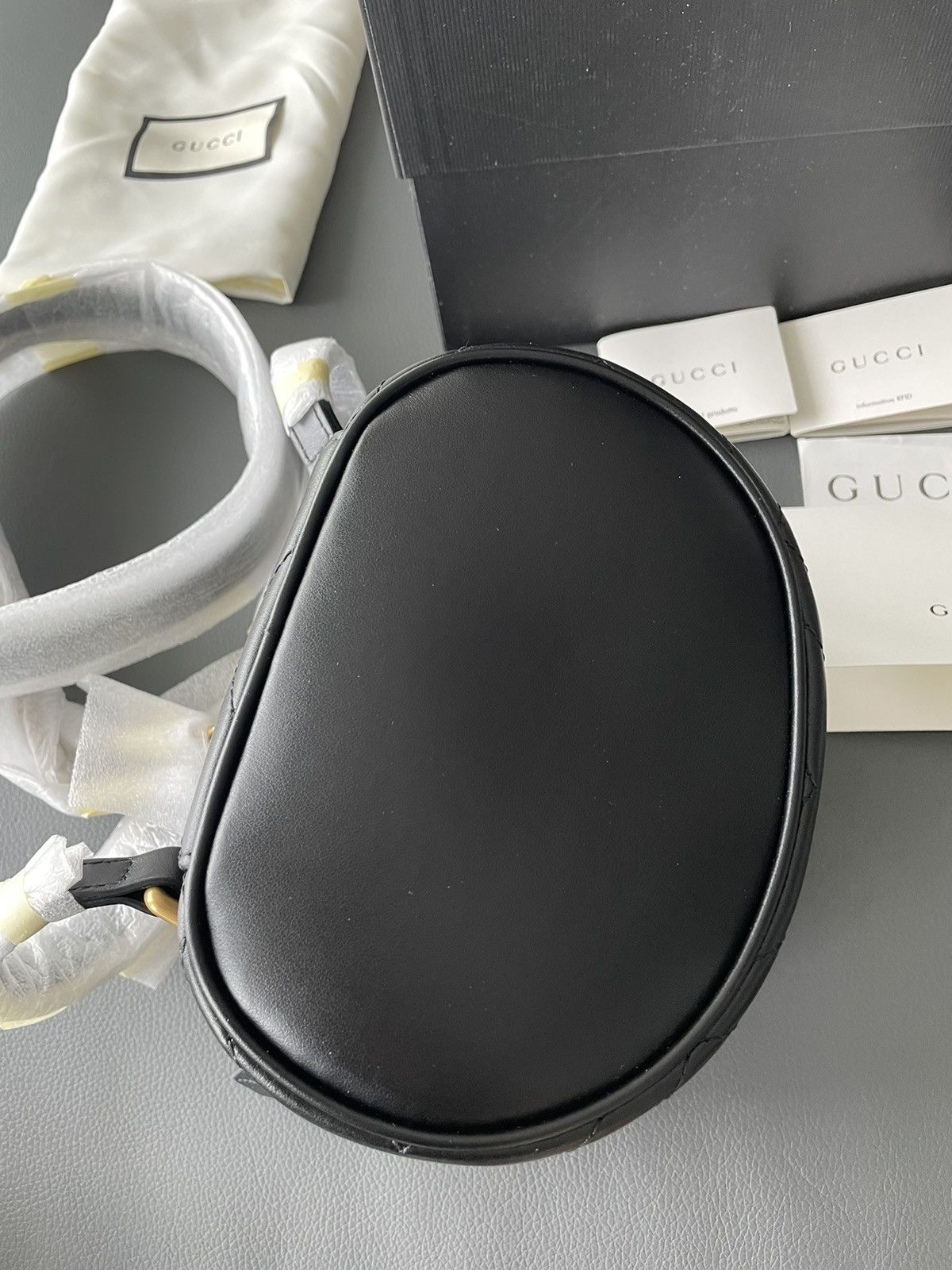 Gucci Rare Brand New Limited Edition Leather GG Marmont Backpack Size ONE SIZE - 16 Thumbnail