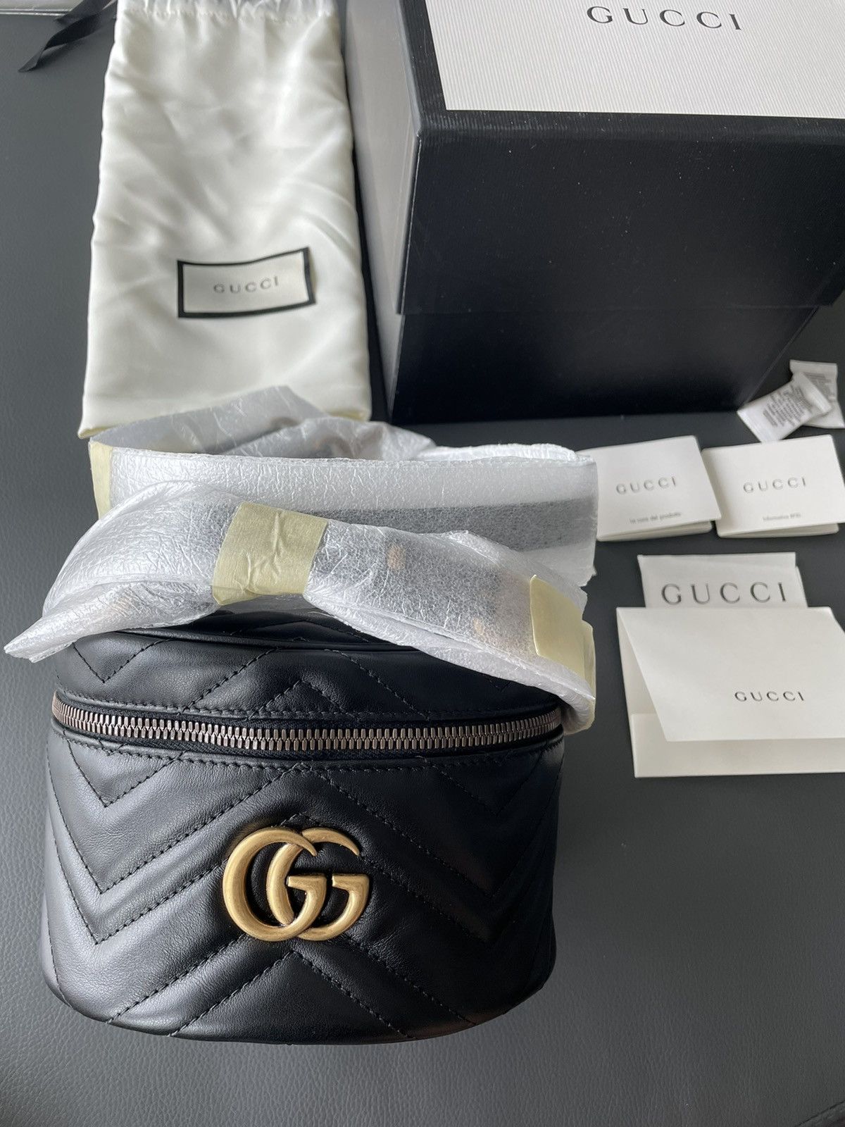 Gucci Rare Brand New Limited Edition Leather GG Marmont Backpack Size ONE SIZE - 20 Thumbnail
