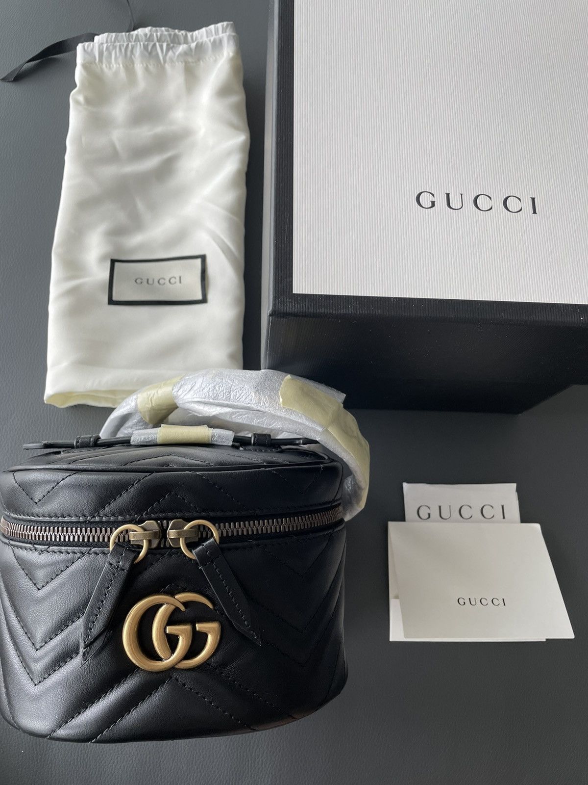 Gucci Rare Brand New Limited Edition Leather GG Marmont Backpack Size ONE SIZE - 1 Thumbnail
