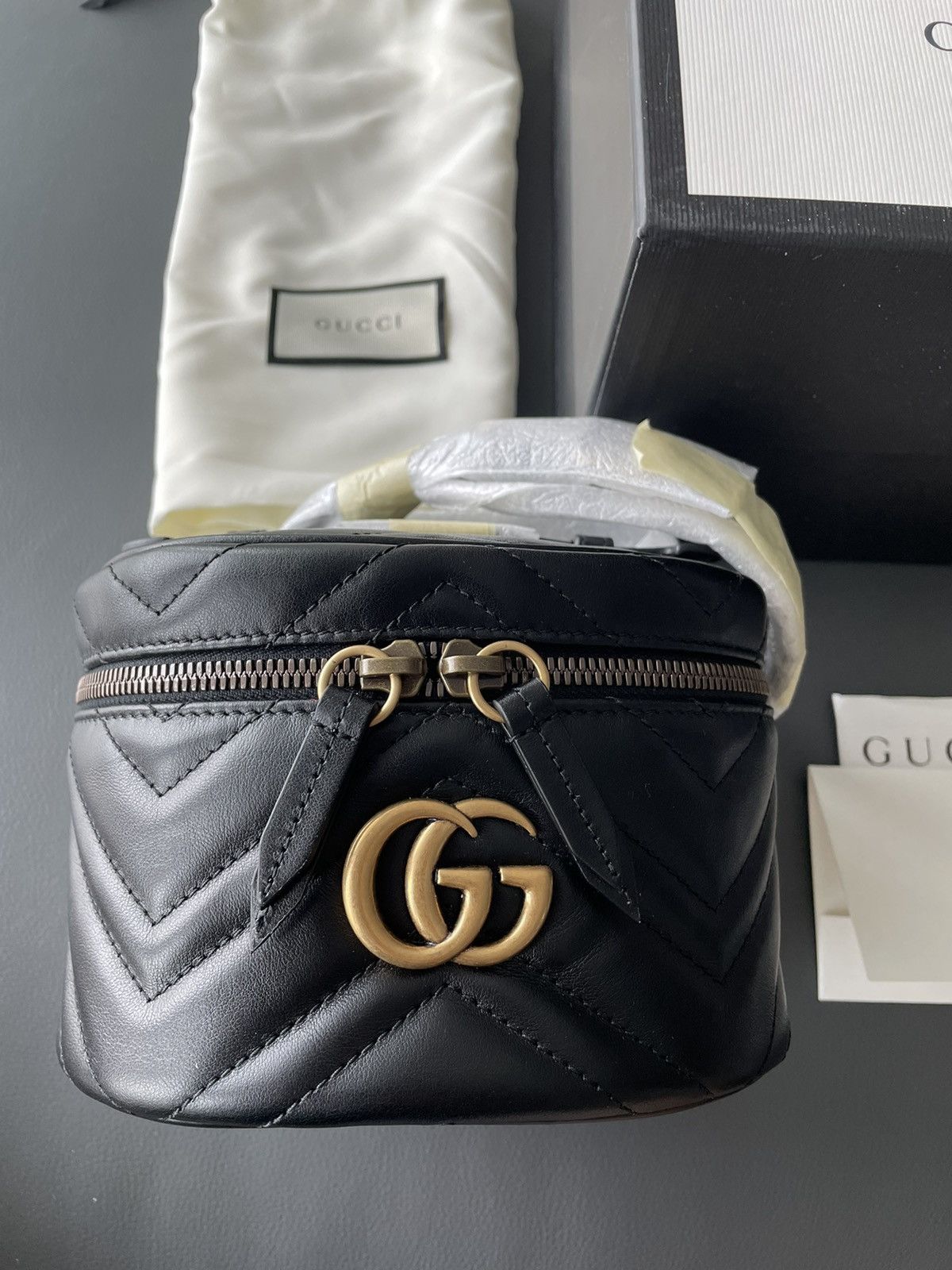 Gucci Rare Brand New Limited Edition Leather GG Marmont Backpack Size ONE SIZE - 2 Thumbnail