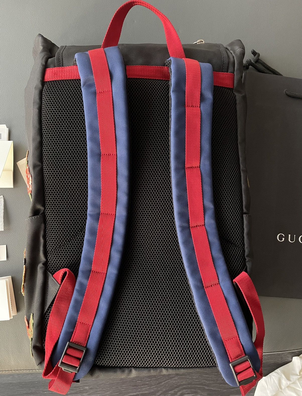 Gucci Rare $3k Brand New Super Runway Embroidery Backpack Bag Size ONE SIZE - 7 Thumbnail