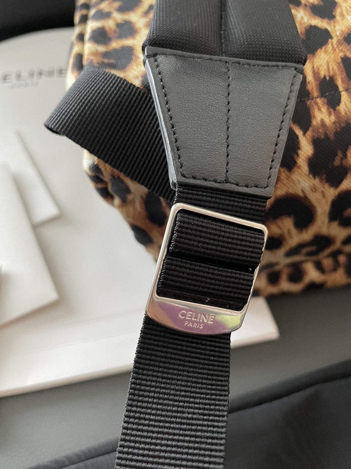 Celine × Hedi Slimane Rare Sold Out Runway Leopard Backpack Limited Edition NEW Size ONE SIZE - 7 Thumbnail