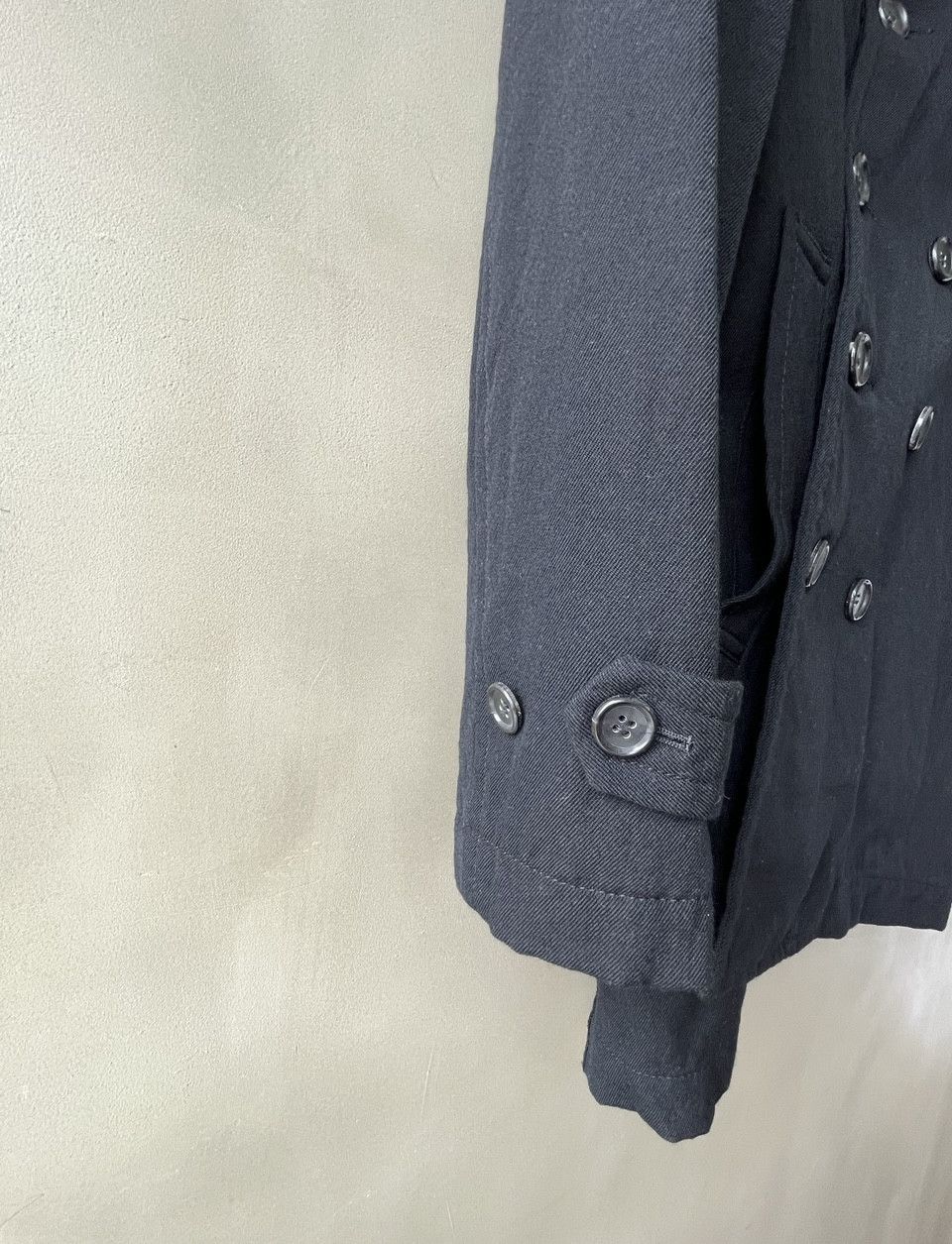 Comme des Garcons Homme Plus Comme des Garcons Homme Plus Asymmetric Cut Peacoat Jacket Size US XS / EU 42 / 0 - 4 Thumbnail