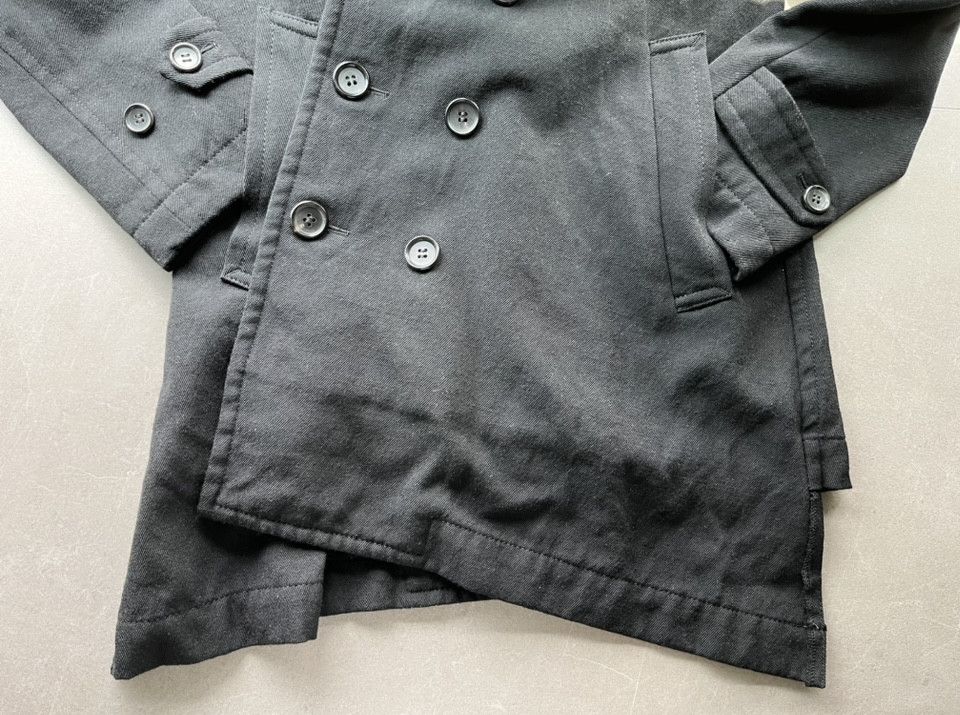 Comme des Garcons Homme Plus Comme des Garcons Homme Plus Asymmetric Cut Peacoat Jacket Size US XS / EU 42 / 0 - 15 Thumbnail