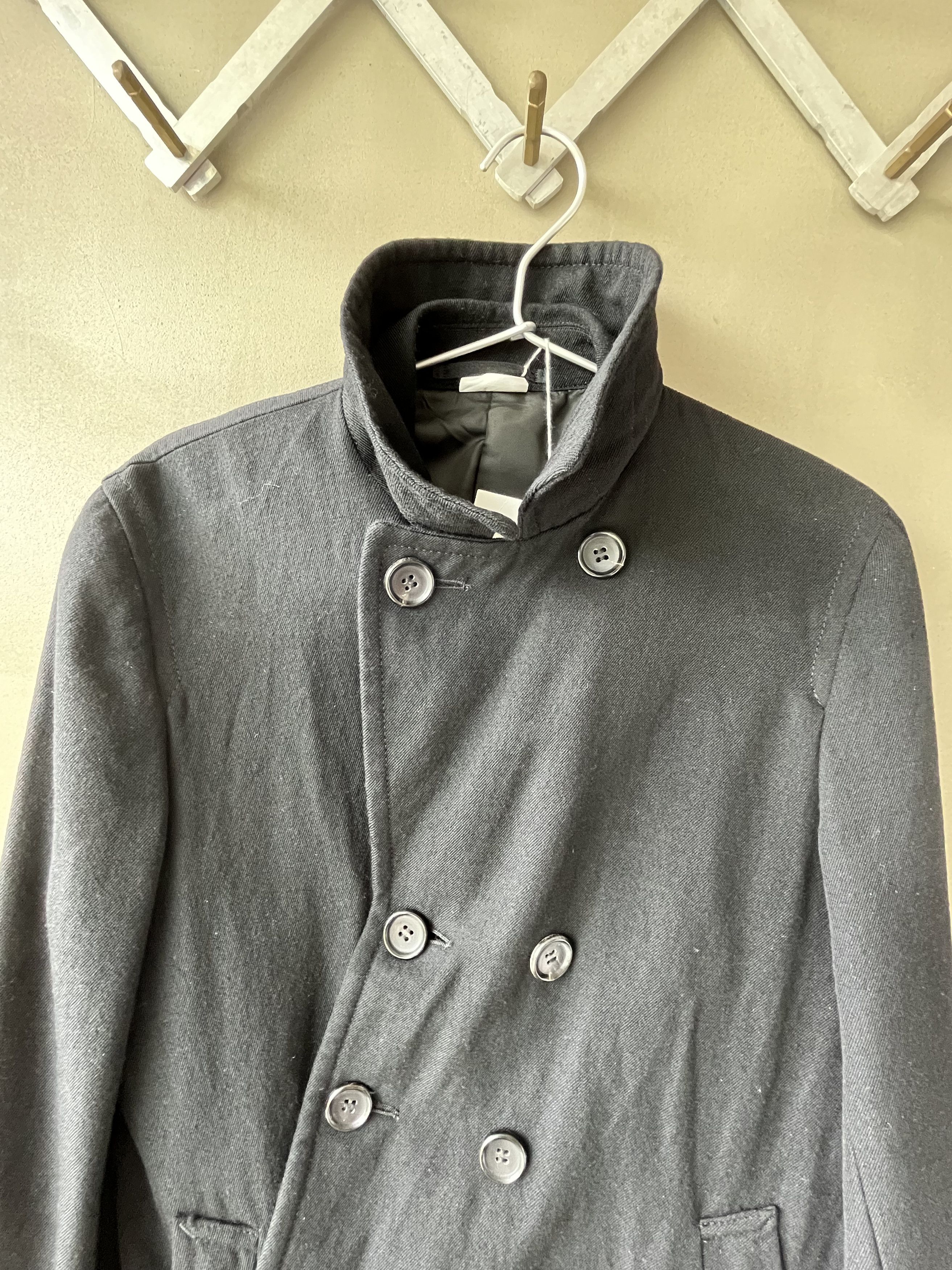 Comme des Garcons Homme Plus Comme des Garcons Homme Plus Asymmetric Cut Peacoat Jacket Size US XS / EU 42 / 0 - 5 Thumbnail