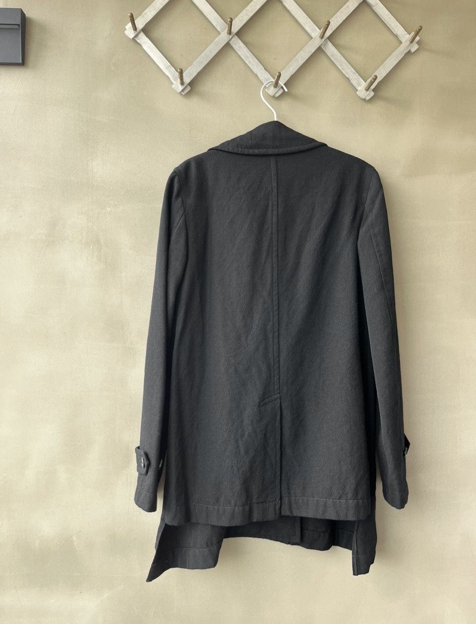 Comme des Garcons Homme Plus Comme des Garcons Homme Plus Asymmetric Cut Peacoat Jacket Size US XS / EU 42 / 0 - 3 Thumbnail