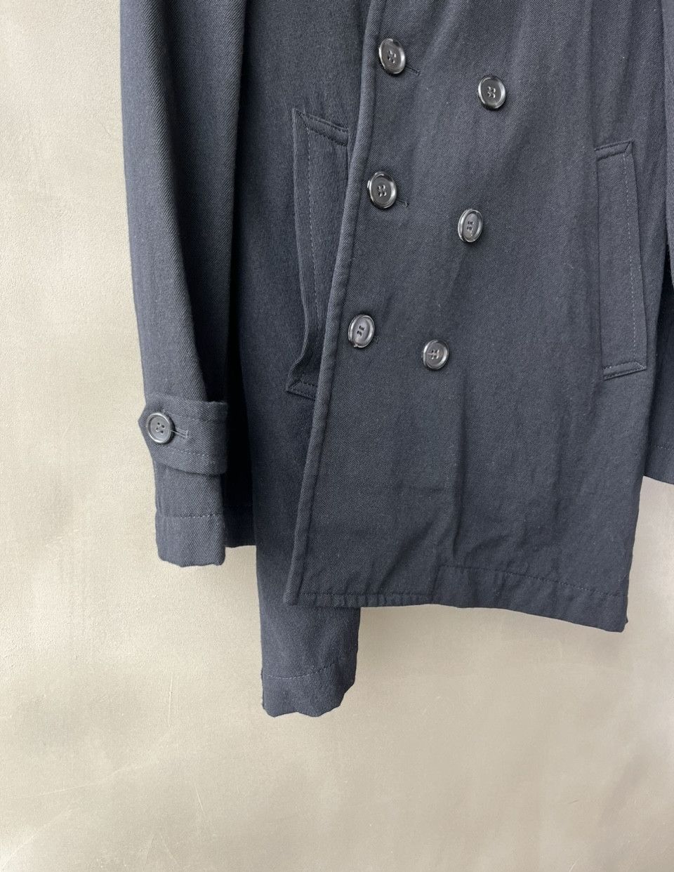Comme des Garcons Homme Plus Comme des Garcons Homme Plus Asymmetric Cut Peacoat Jacket Size US XS / EU 42 / 0 - 10 Thumbnail