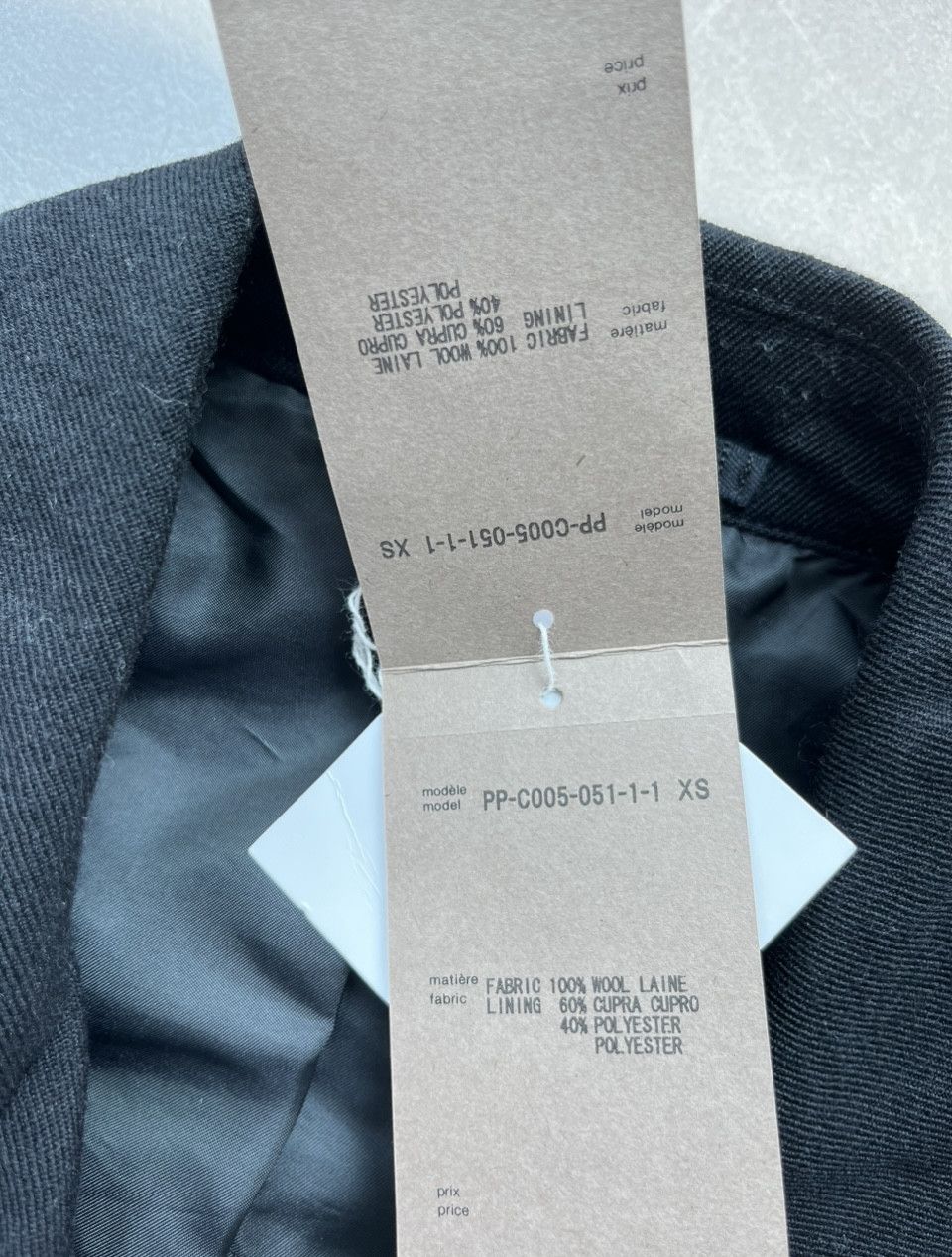 Comme des Garcons Homme Plus Comme des Garcons Homme Plus Asymmetric Cut Peacoat Jacket Size US XS / EU 42 / 0 - 9 Thumbnail