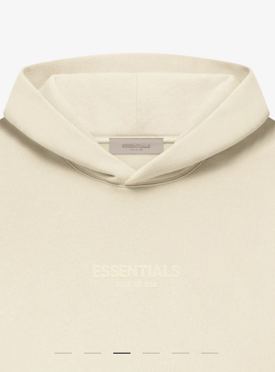 Essentials / Fear Of God Raglan Hoodie Egg Shell（FW22） Fear of God Essentials Hoodie Egg Shell Men's - FW22 - US