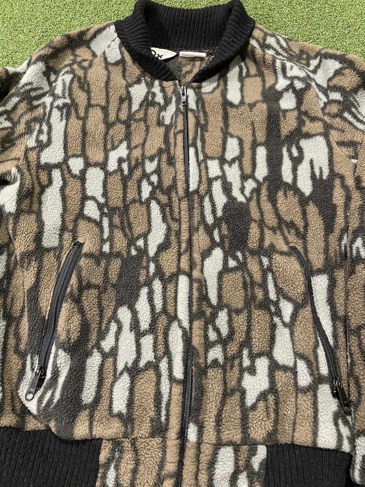 Vintage 10X Tree Camo High Pile Fleece Bomber Size US XS / EU 42 / 0 - 2 Thumbnail