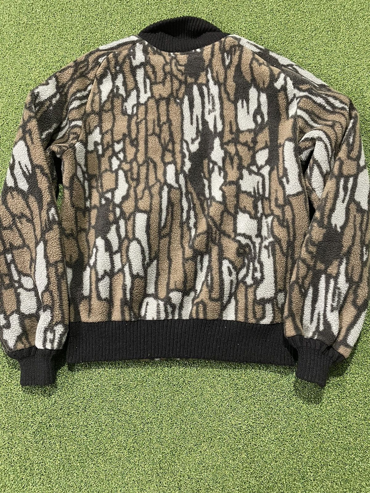 Vintage 10X Tree Camo High Pile Fleece Bomber Size US XS / EU 42 / 0 - 4 Thumbnail