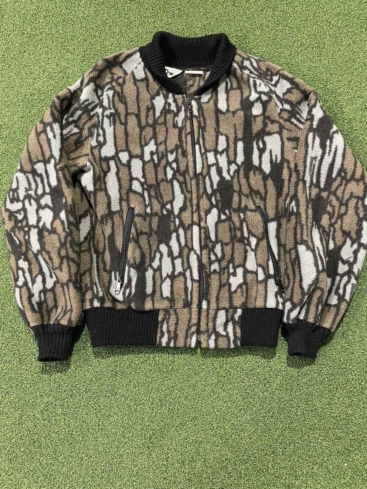 Vintage 10X Tree Camo High Pile Fleece Bomber Size US XS / EU 42 / 0 - 1 Thumbnail