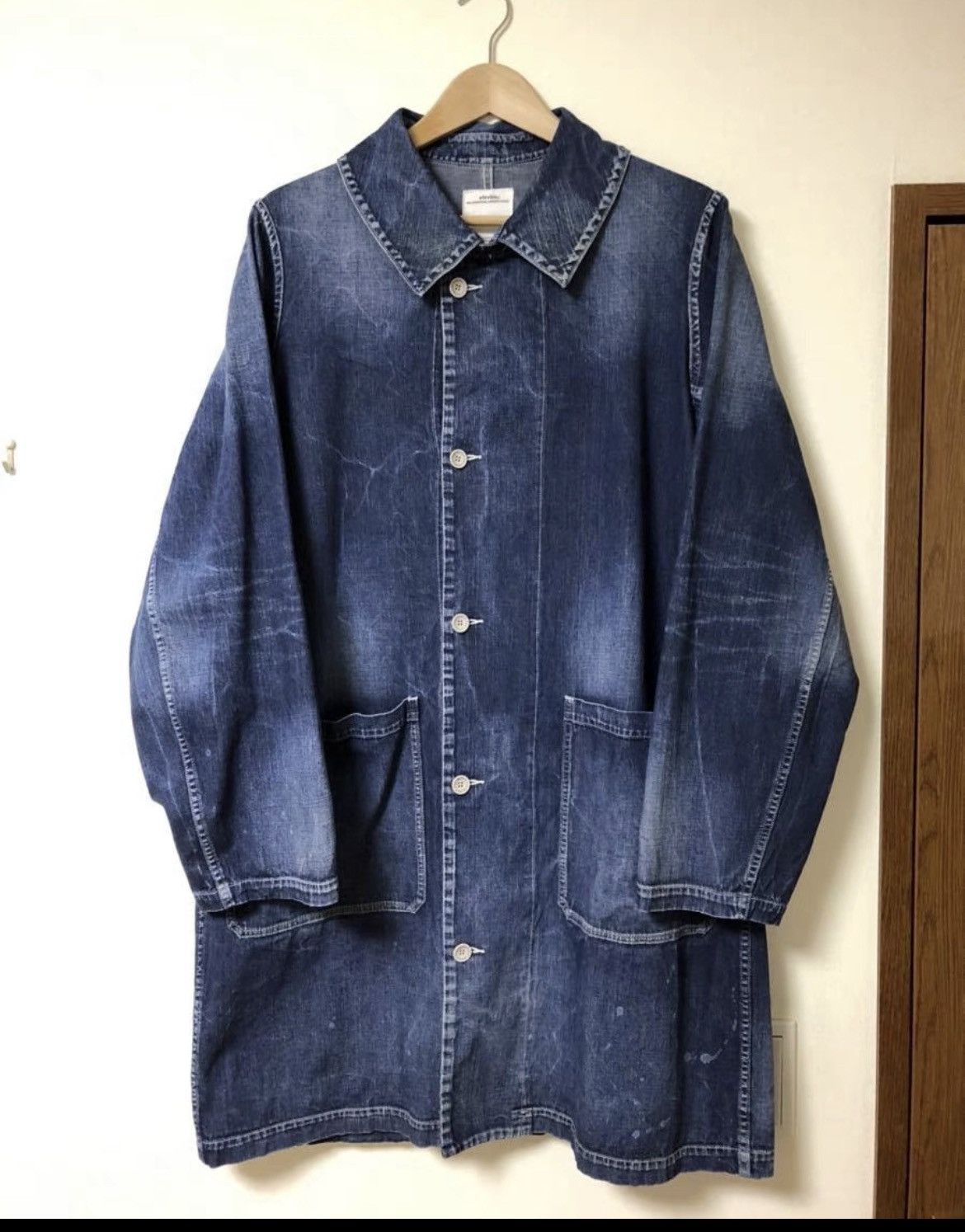 visvim ビズビム GREASE MONKEY COAT DRY DENIM VISVIM(ビズビム) GREASE MONKEY COAT DRY DENIM 19SS (indigo