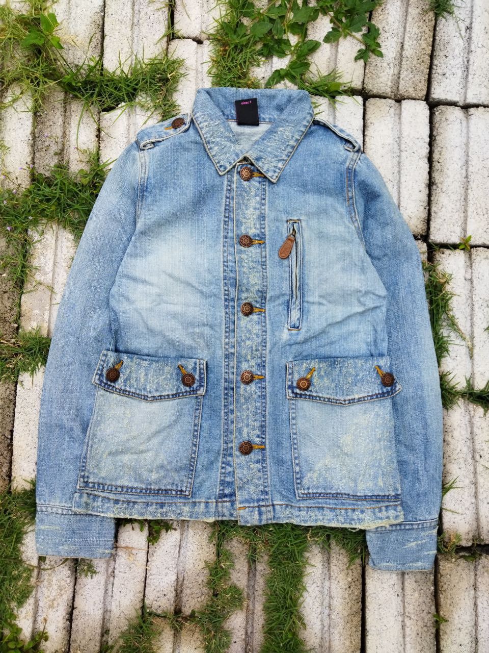X-Girl X-Girl Japan Blue Denim Jacket - Size 1 Size S / US 4 / IT 40 - 1 Thumbnail
