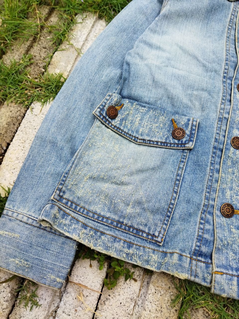 X-Girl X-Girl Japan Blue Denim Jacket - Size 1 Size S / US 4 / IT 40 - 3 Thumbnail