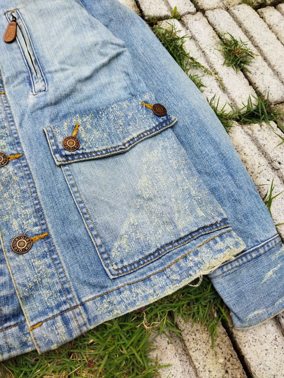 X-Girl X-Girl Japan Blue Denim Jacket - Size 1 Size S / US 4 / IT 40 - 4 Thumbnail