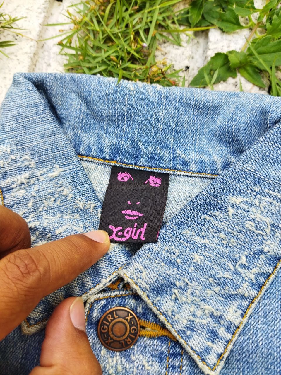 X-Girl X-Girl Japan Blue Denim Jacket - Size 1 Size S / US 4 / IT 40 - 6 Thumbnail