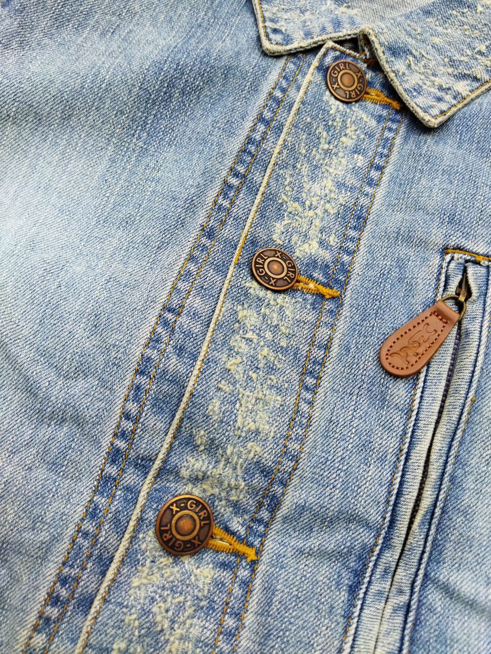 X-Girl X-Girl Japan Blue Denim Jacket - Size 1 Size S / US 4 / IT 40 - 5 Thumbnail