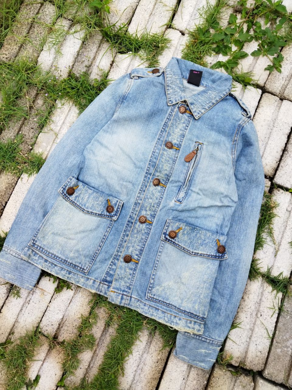 X-Girl X-Girl Japan Blue Denim Jacket - Size 1 Size S / US 4 / IT 40 - 2 Thumbnail