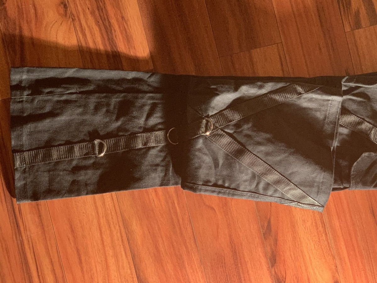 Japanese Brand Black Bondage Flare Pants Size US 30 / EU 46 - 4 Thumbnail