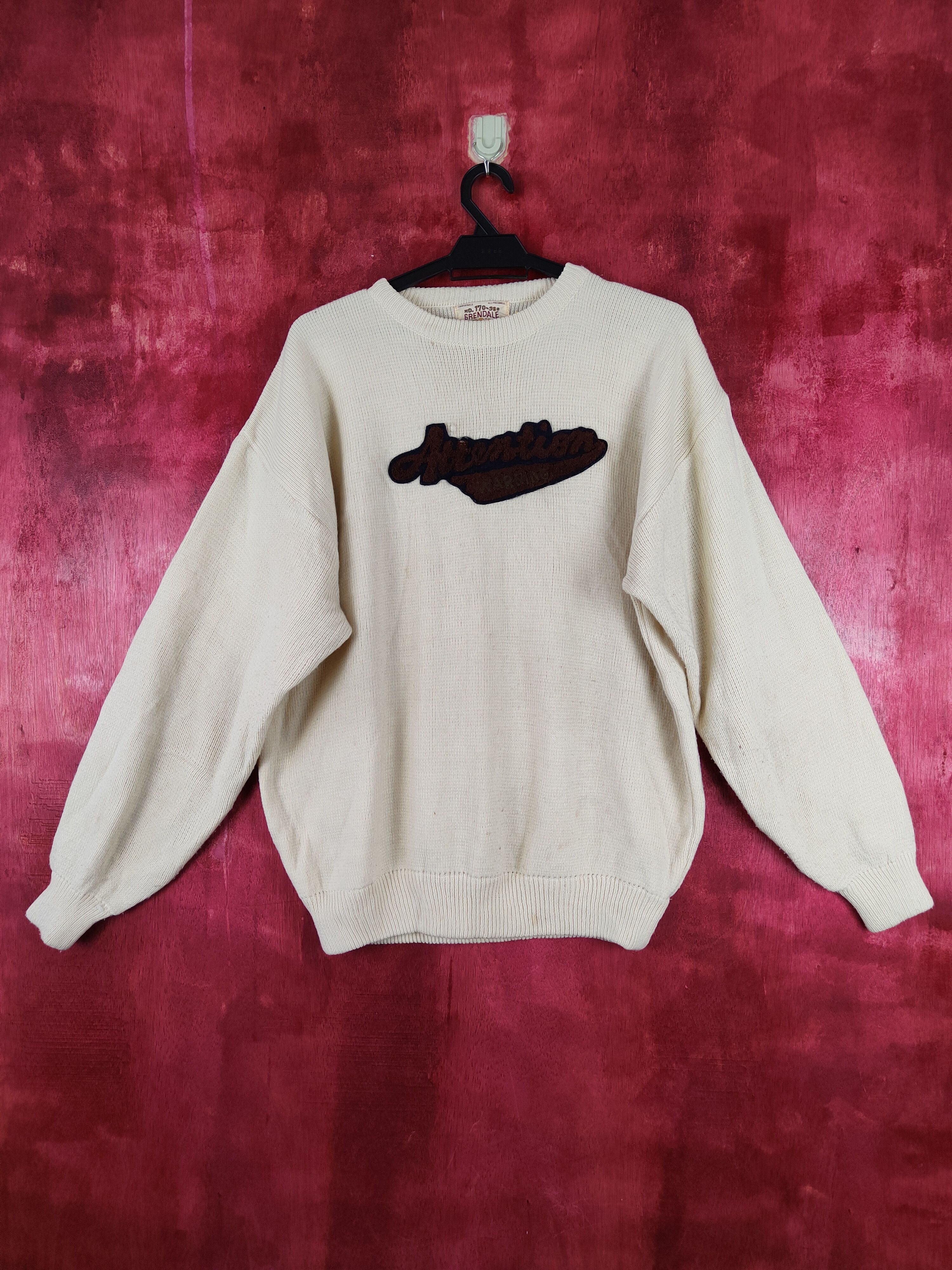 Japanese Brand Grendale Terrific Cream Knitwear sweatshirt #S331 Size US L / EU 52-54 / 3 - 1 Thumbnail
