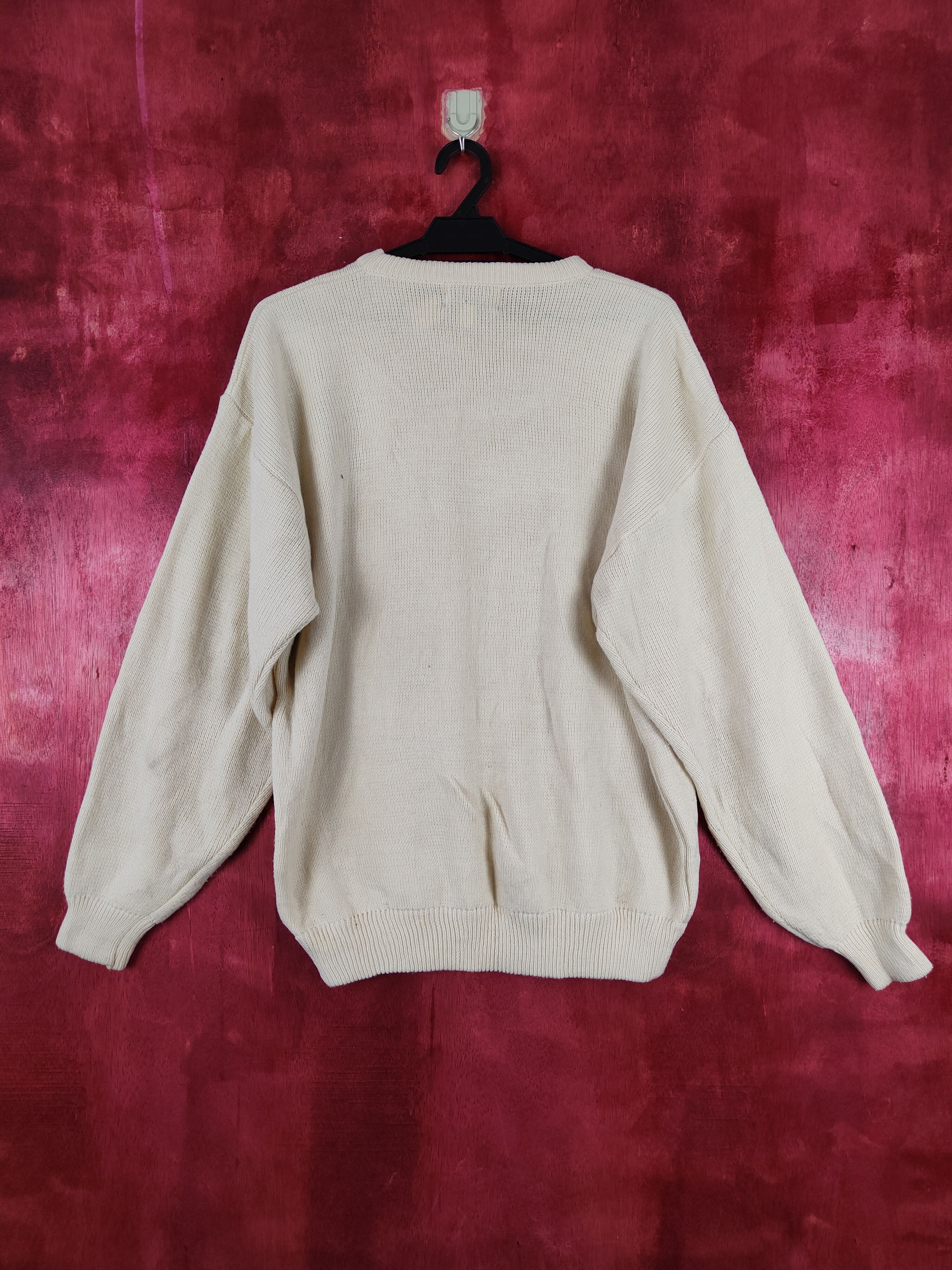 Japanese Brand Grendale Terrific Cream Knitwear sweatshirt #S331 Size US L / EU 52-54 / 3 - 6 Thumbnail