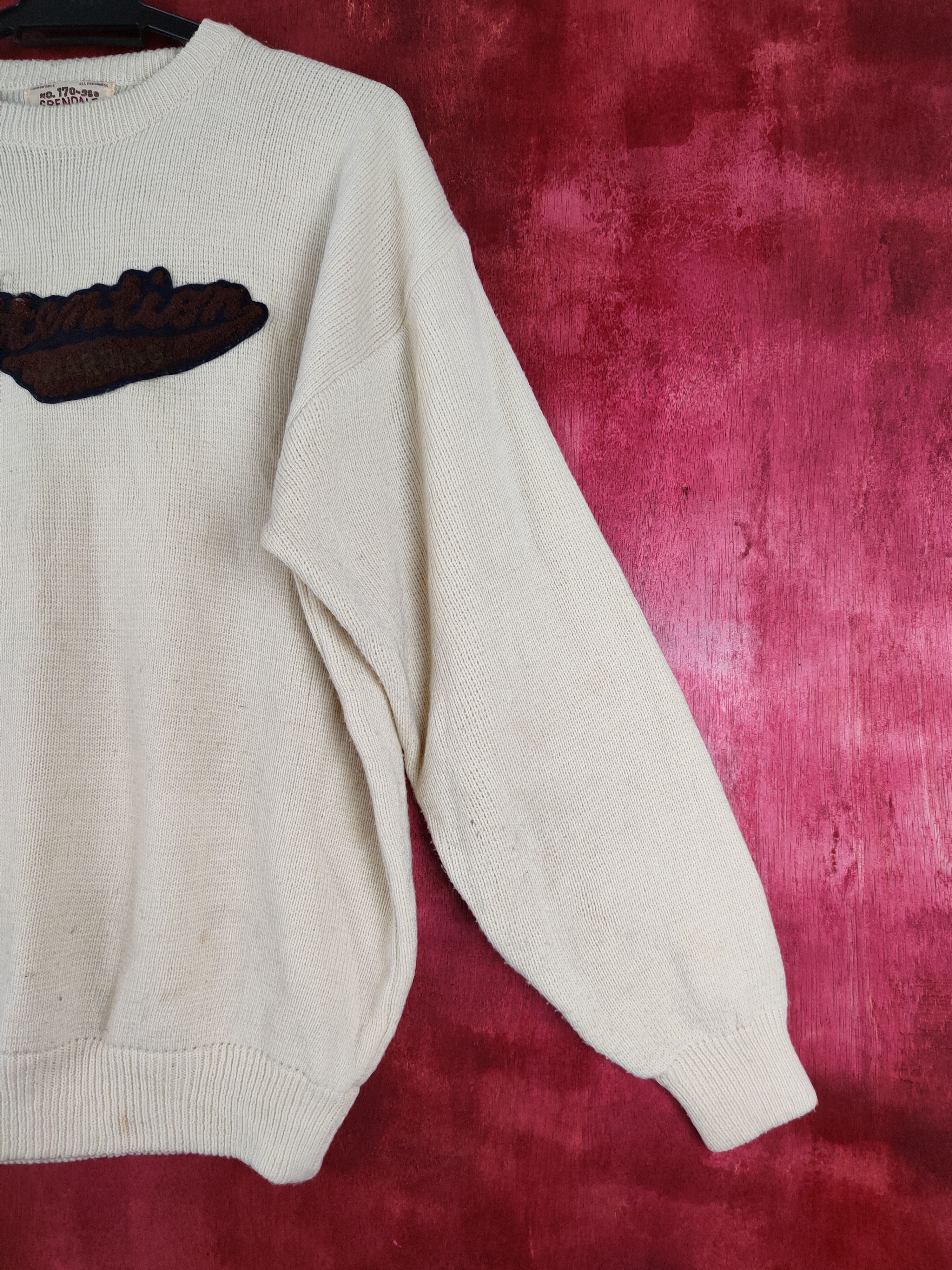 Japanese Brand Grendale Terrific Cream Knitwear sweatshirt #S331 Size US L / EU 52-54 / 3 - 5 Thumbnail