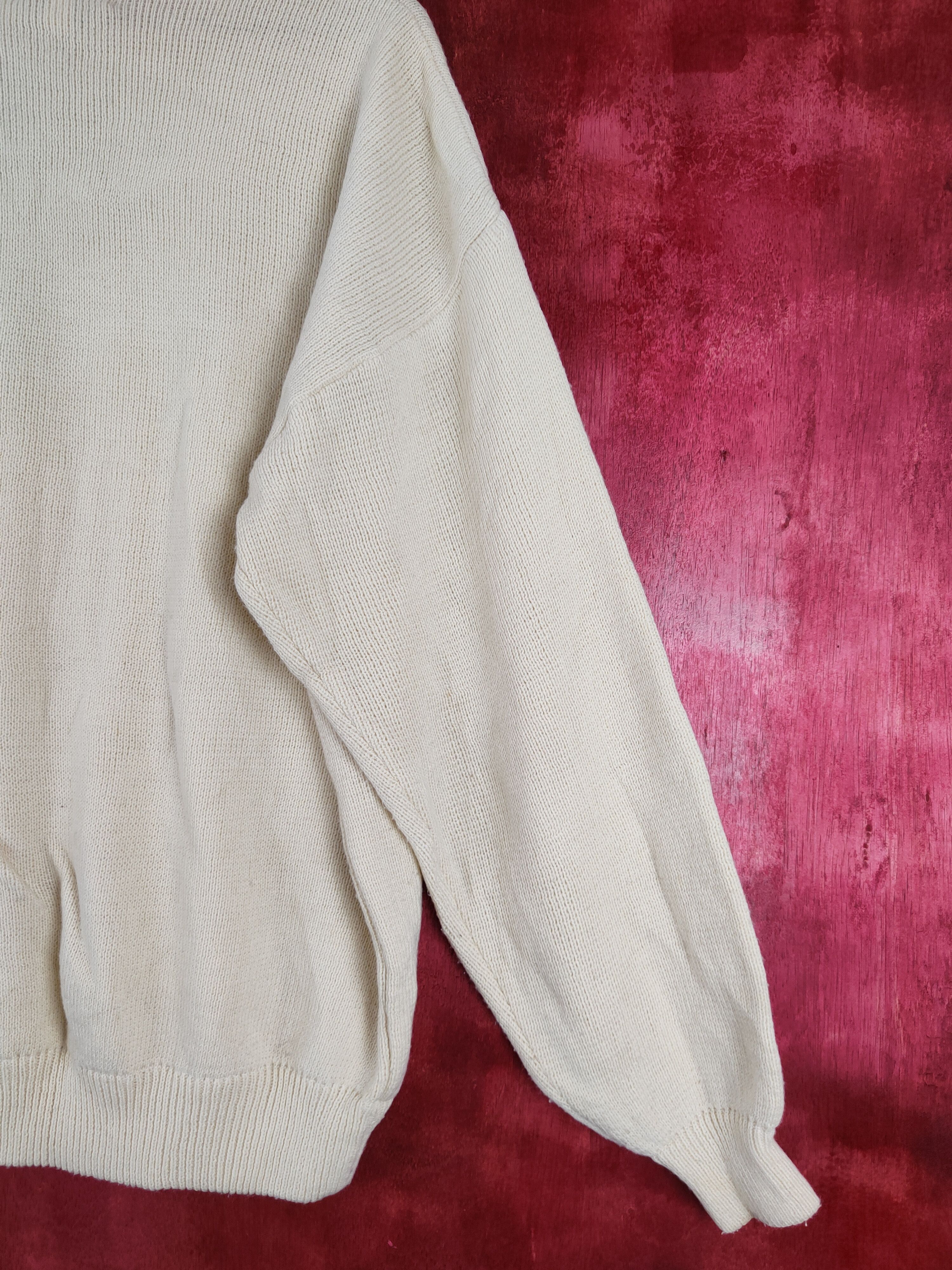 Japanese Brand Grendale Terrific Cream Knitwear sweatshirt #S331 Size US L / EU 52-54 / 3 - 8 Thumbnail