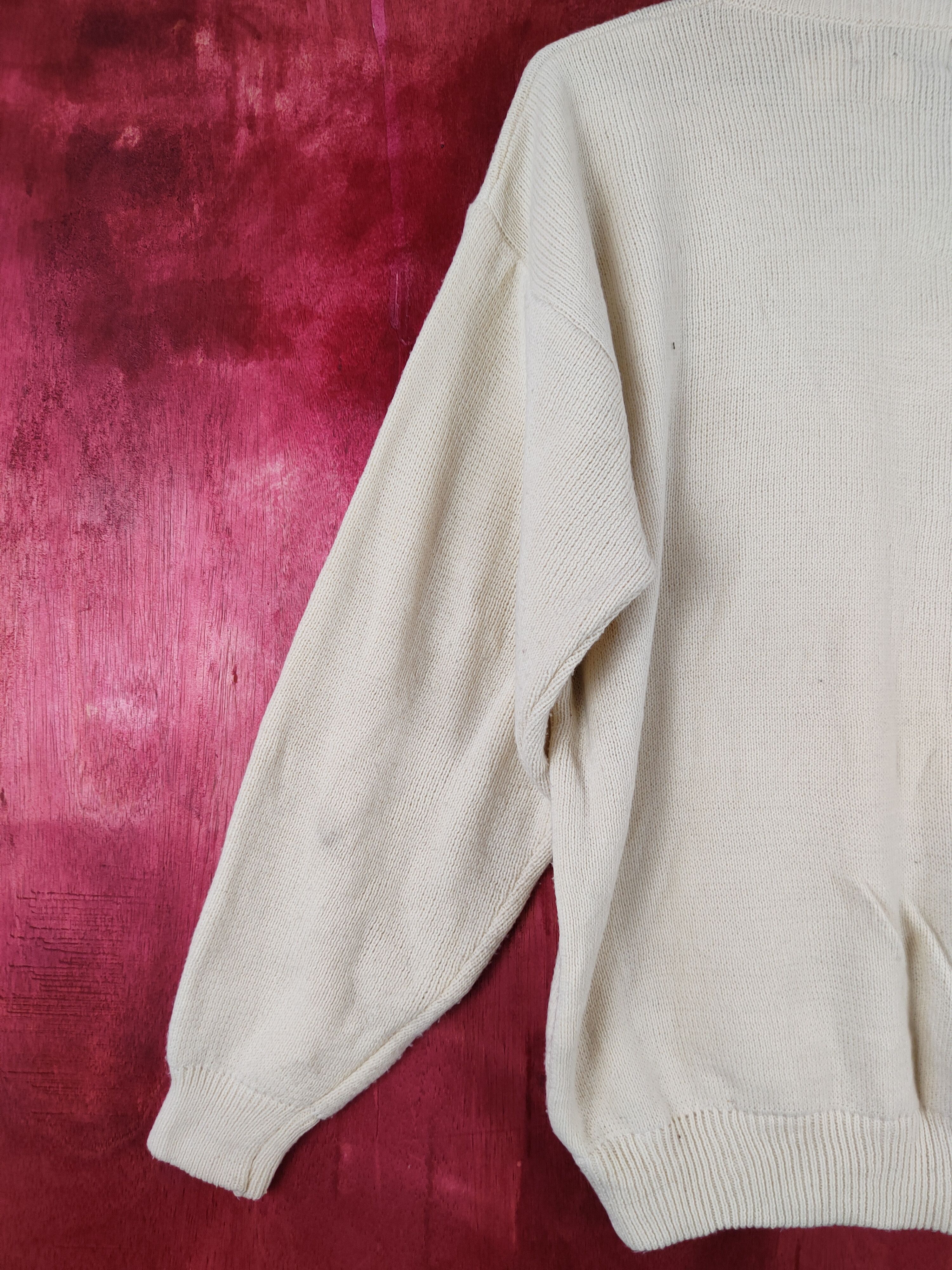 Japanese Brand Grendale Terrific Cream Knitwear sweatshirt #S331 Size US L / EU 52-54 / 3 - 7 Thumbnail