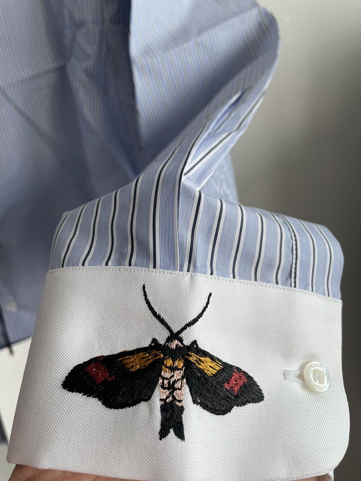 Gucci Rare 100% New Super Runway Embroidery Butterfly Duke Shirt Size US XL / EU 56 / 4 - 11 Thumbnail