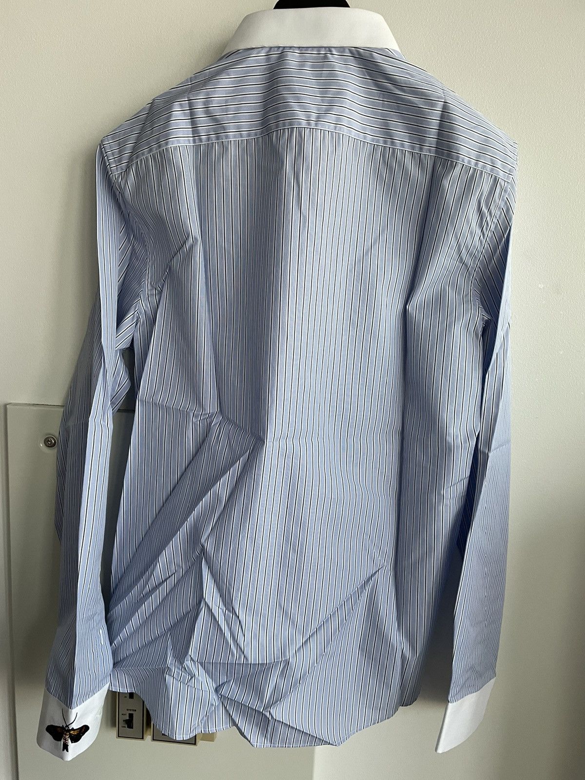 Gucci Rare 100% New Super Runway Embroidery Butterfly Duke Shirt Size US XL / EU 56 / 4 - 22 Thumbnail