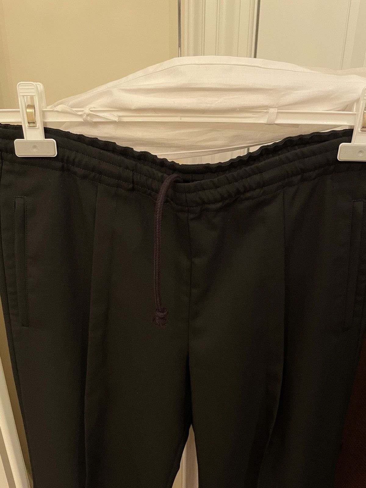 Maison Margiela Maison Margiela drawstring single pleat pants Size 46L - 4 Thumbnail