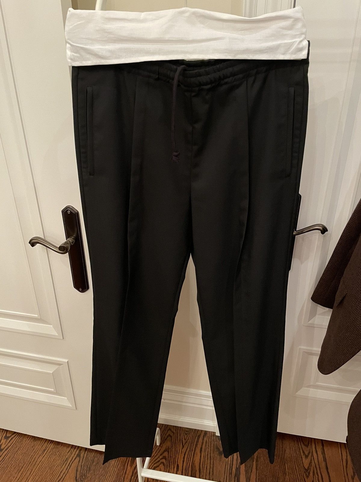 Maison Margiela Maison Margiela drawstring single pleat pants Size 46L - 1 Thumbnail
