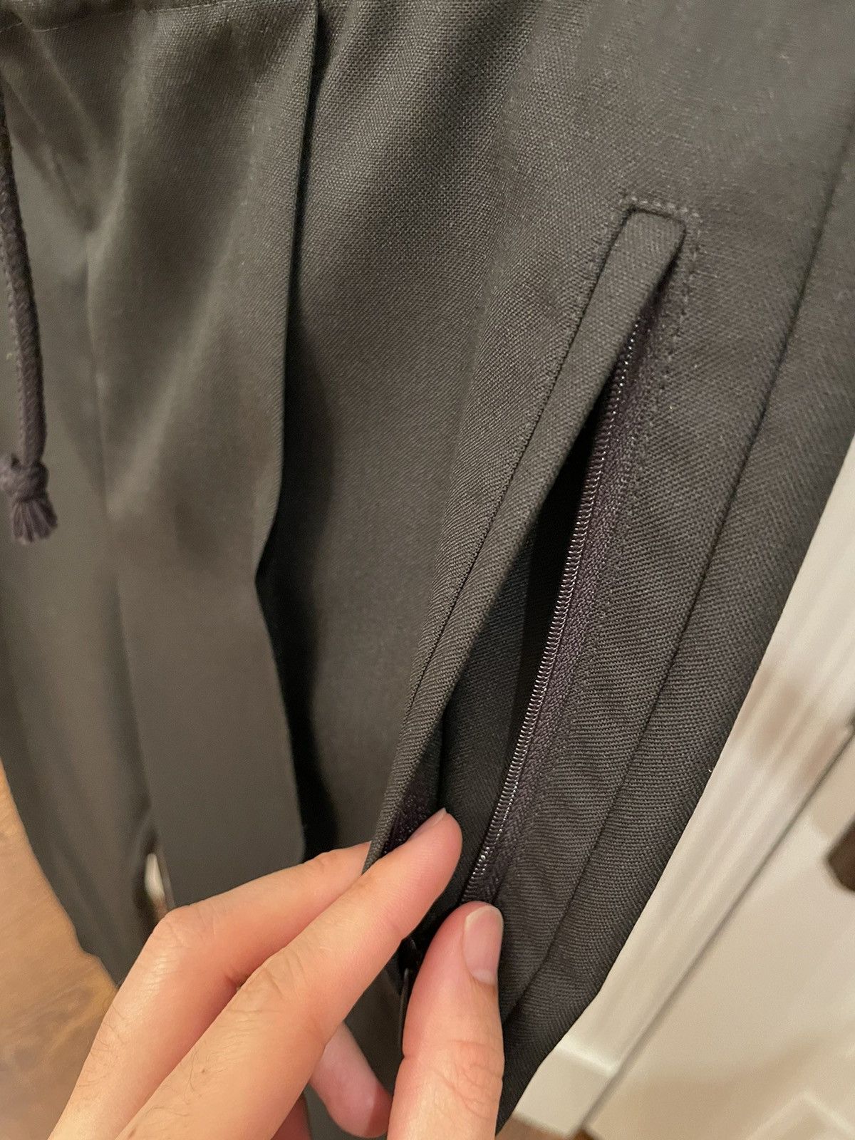 Maison Margiela Maison Margiela drawstring single pleat pants Size 46L - 8 Thumbnail