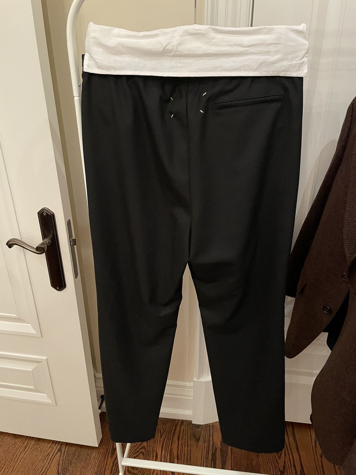 Maison Margiela Maison Margiela drawstring single pleat pants Size 46L - 2 Thumbnail