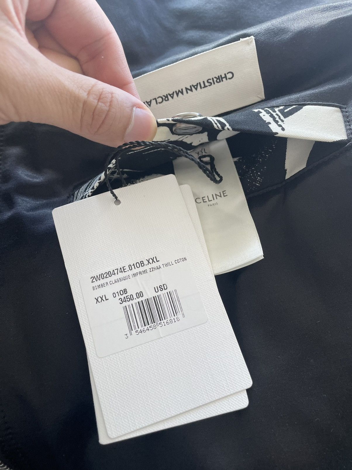 Celine × Hedi Slimane $4k Celine by Hedi Slimane x Christian Marclay Teddy Bomber Size US L / EU 52-54 / 3 - 3 Thumbnail