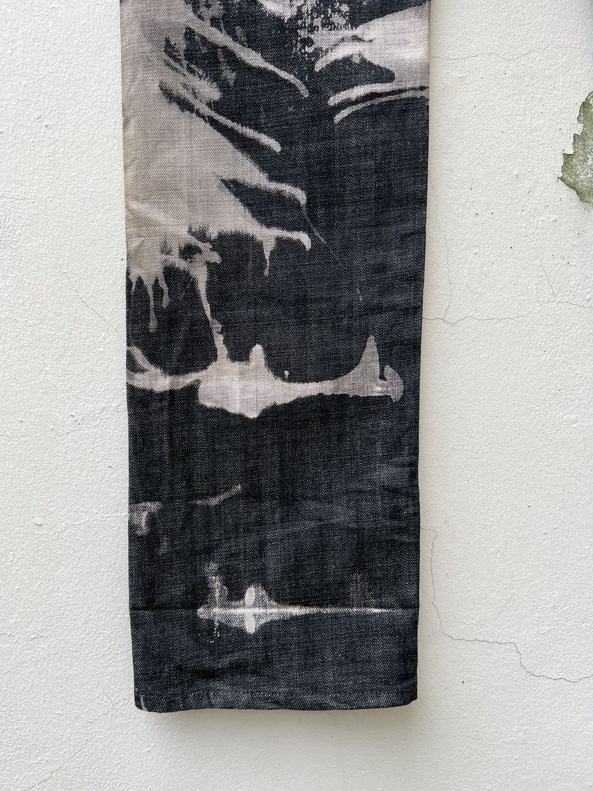 Vintage Vintage PEKKE Japan Splashed Art Black Denim Jeans Size US 32 / EU 48 - 15 Thumbnail