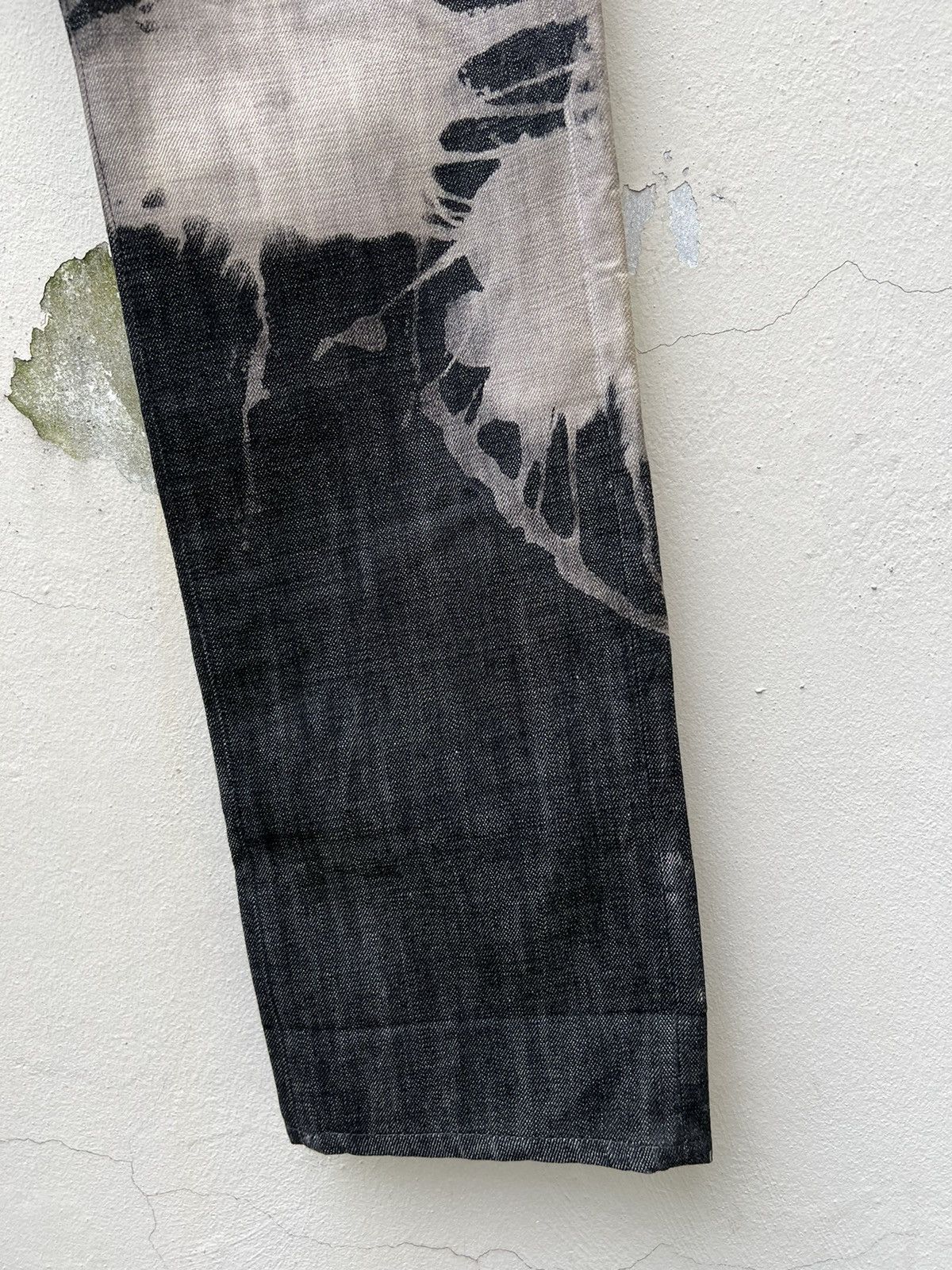 Vintage Vintage PEKKE Japan Splashed Art Black Denim Jeans Size US 32 / EU 48 - 11 Thumbnail