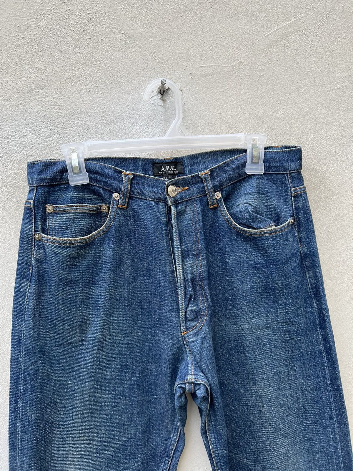 A.P.C. Vintage A.P.C. Paris Faded Denim Redline Selvedge Jeans Size US 31 - 7 Thumbnail