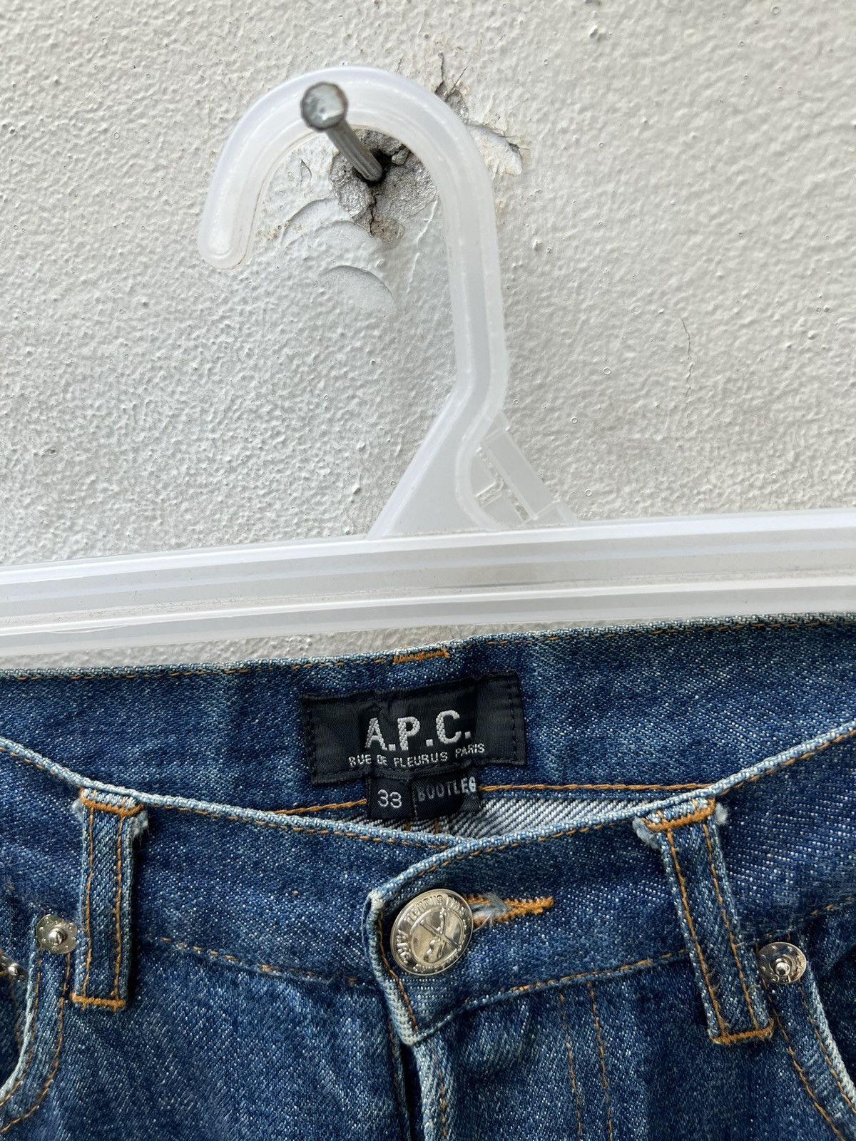 A.P.C. Vintage A.P.C. Paris Faded Denim Redline Selvedge Jeans Size US 31 - 8 Thumbnail