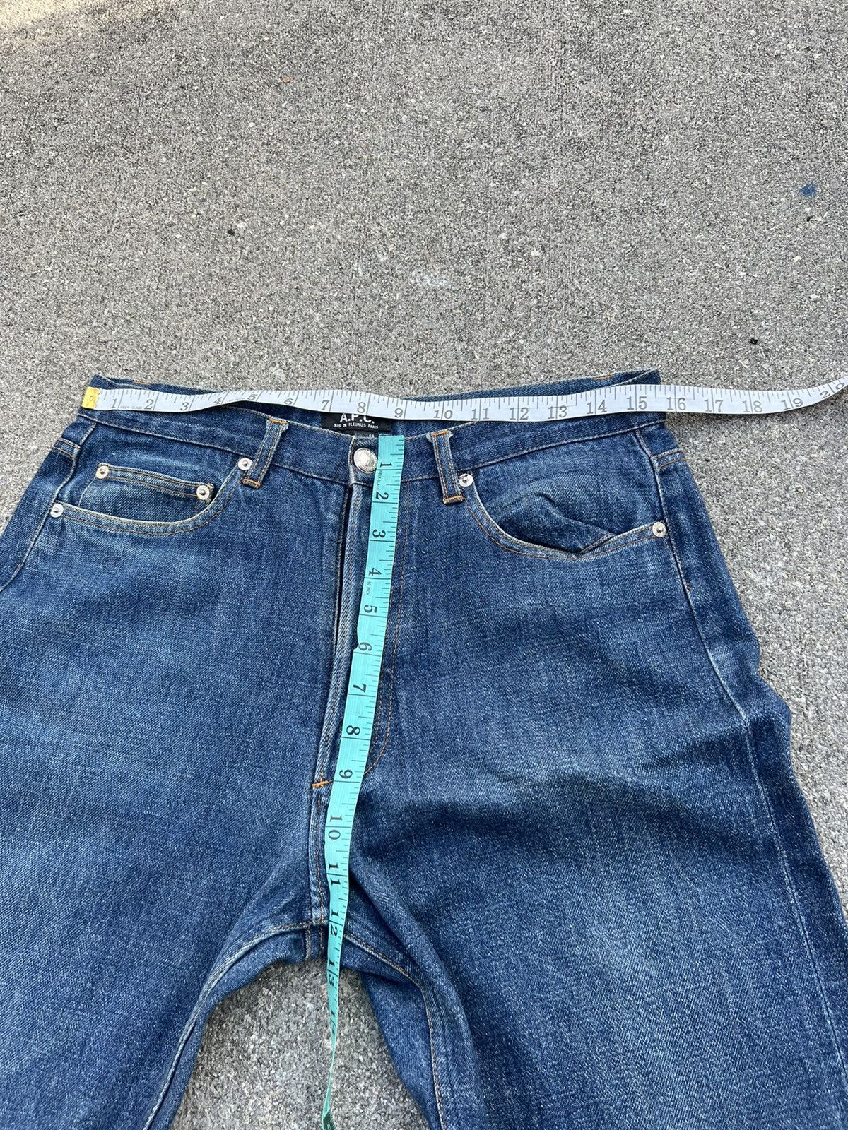 A.P.C. Vintage A.P.C. Paris Faded Denim Redline Selvedge Jeans Size US 31 - 2 Thumbnail