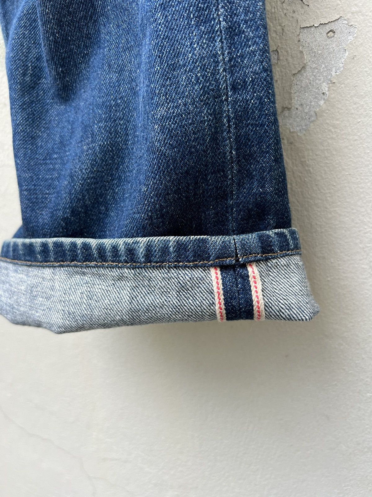 A.P.C. Vintage A.P.C. Paris Faded Denim Redline Selvedge Jeans Size US 31 - 14 Thumbnail