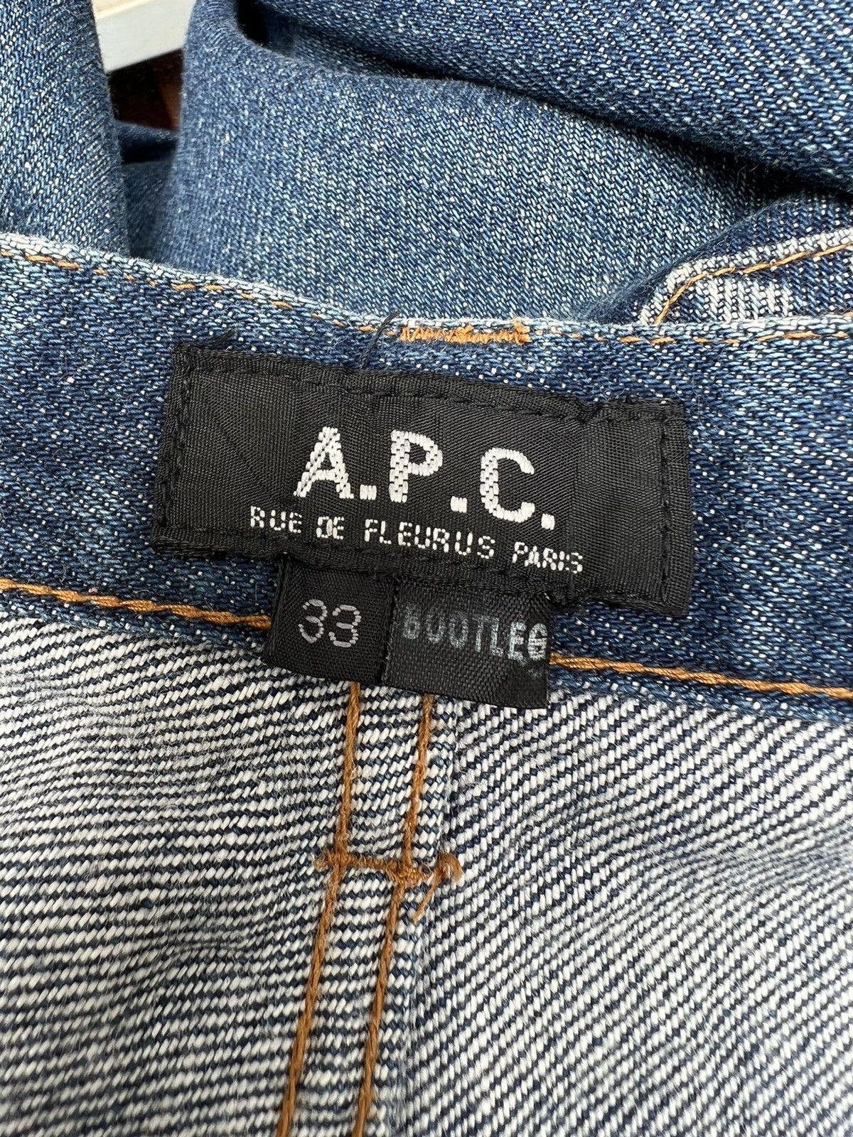 A.P.C. Vintage A.P.C. Paris Faded Denim Redline Selvedge Jeans Size US 31 - 19 Thumbnail