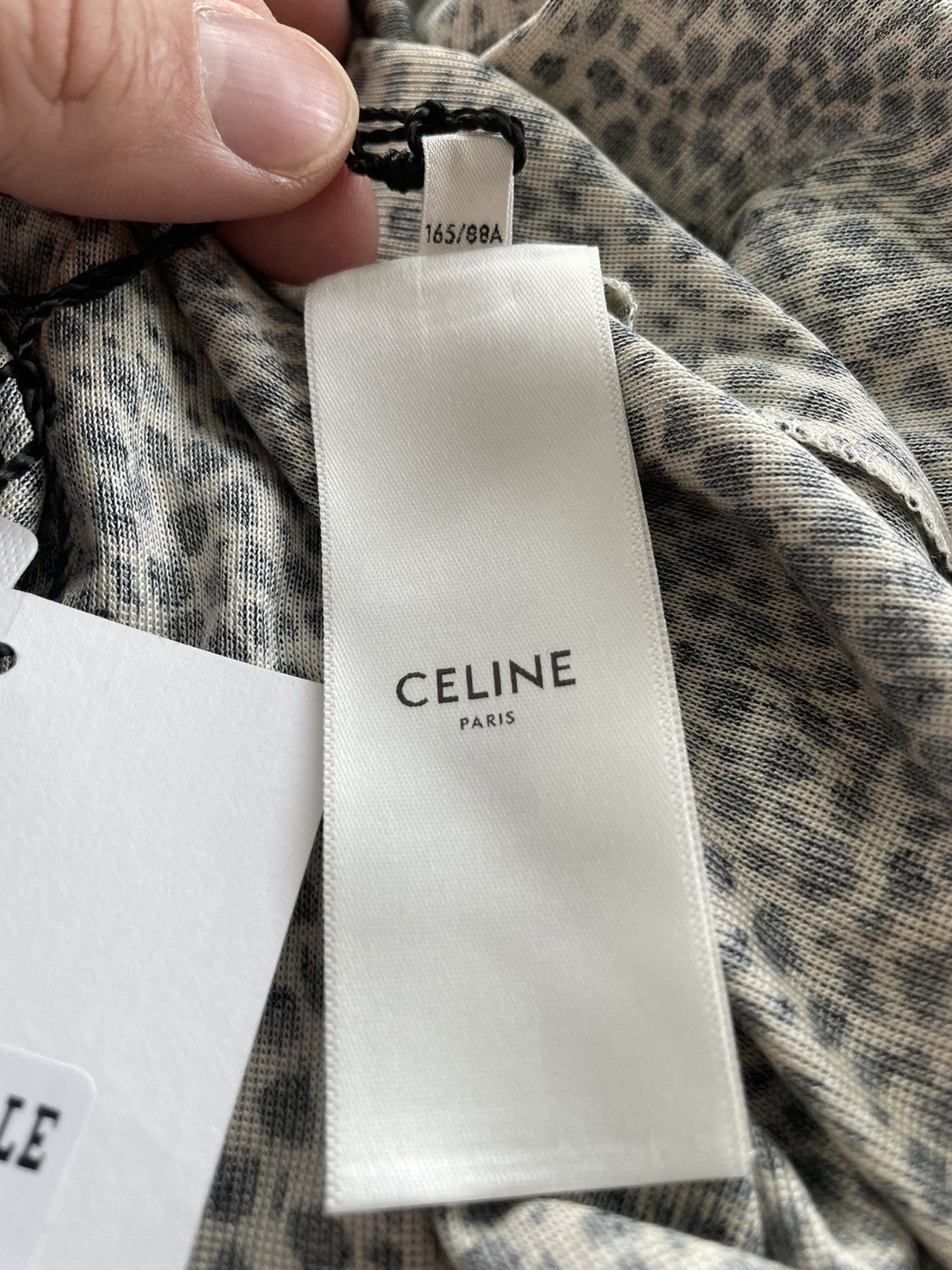 Celine × Hedi Slimane Runway Brand New Iconic Hedi Classic Leopard T-shirt Tee Size US M / EU 48-50 / 2 - 9 Thumbnail