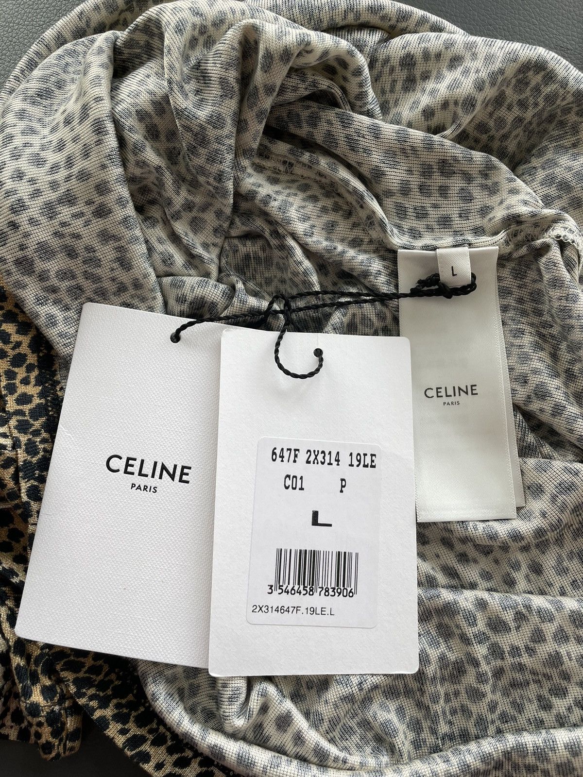 Celine × Hedi Slimane Runway Brand New Iconic Hedi Classic Leopard T-shirt Tee Size US M / EU 48-50 / 2 - 15 Thumbnail