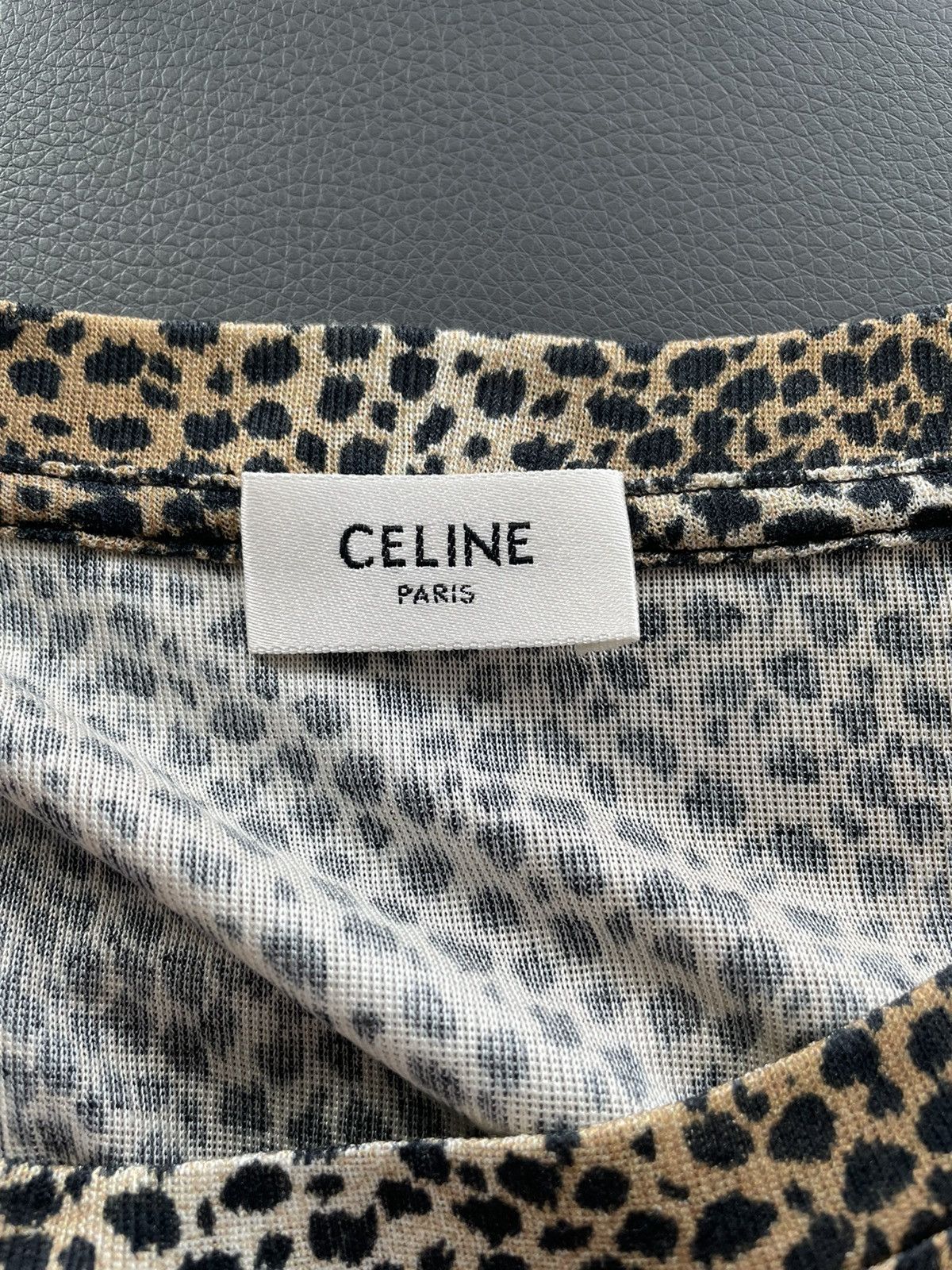 Celine × Hedi Slimane Runway Brand New Iconic Hedi Classic Leopard T-shirt Tee Size US M / EU 48-50 / 2 - 7 Thumbnail