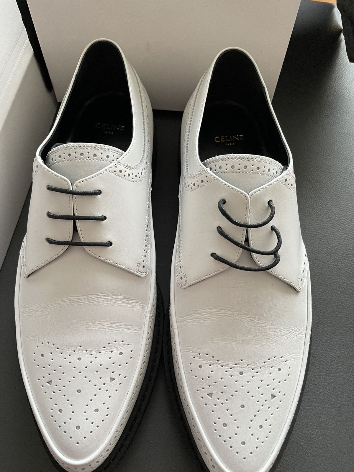 Super Runway Brand NEW Celine By Hedi Slimane Leather Loafer