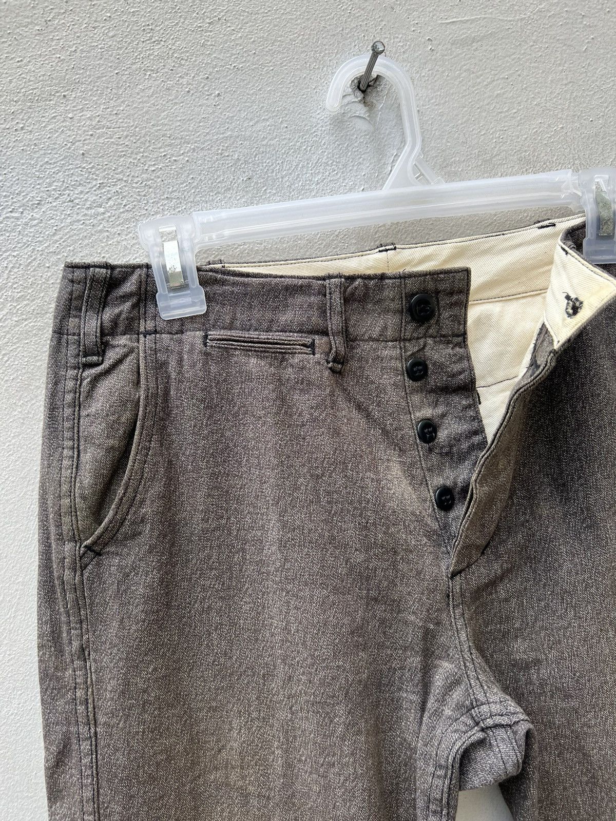 Beams Plus VTG Beams Japan Sun Fade Mud Salt & Pepper Chinos Trouser Size US 29 - 8 Thumbnail