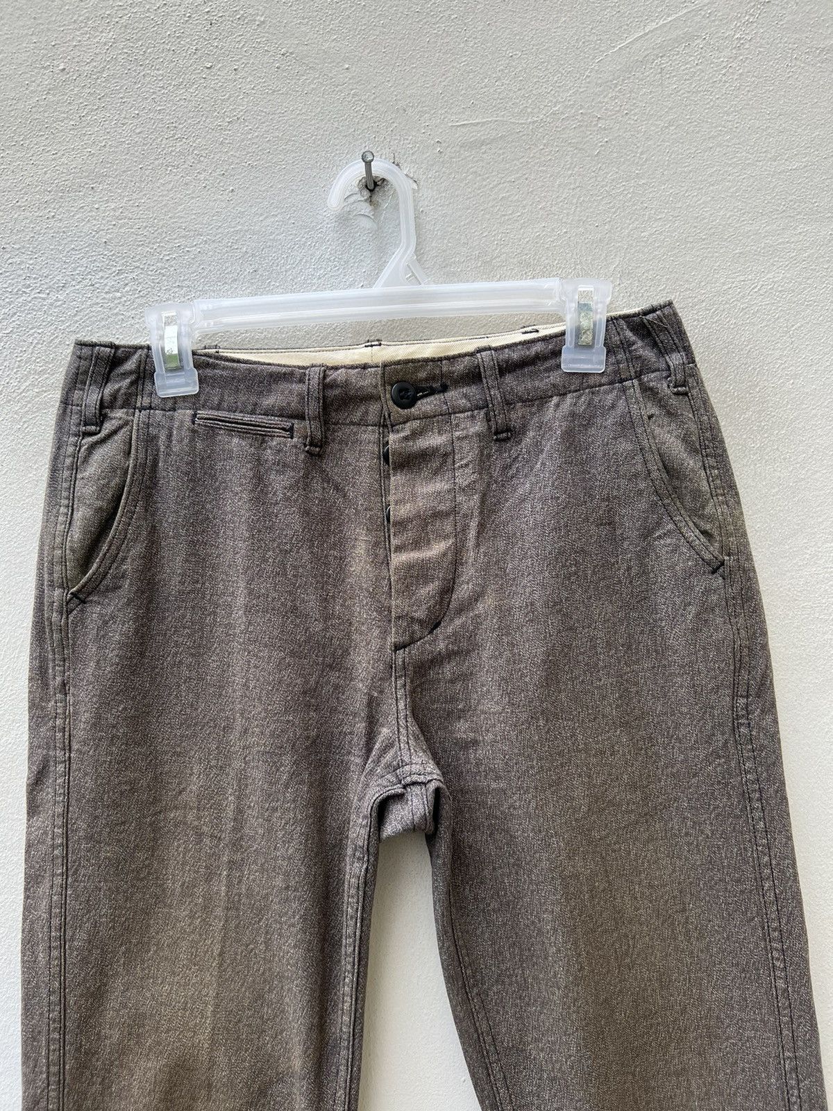 Beams Plus VTG Beams Japan Sun Fade Mud Salt & Pepper Chinos Trouser Size US 29 - 7 Thumbnail