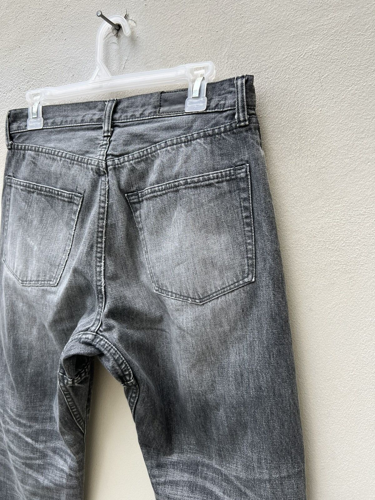 Sanca Japan Distressed Patchwork Fade Denim Cropped Jeans